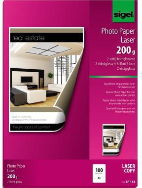 SIGEL Laserpapier SIGEL DIN A4 200g/m² elementar chlorfrei