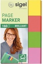 SIGEL Haftmarker SIGEL Brillant 50 x 20 mm (B x H) gelb