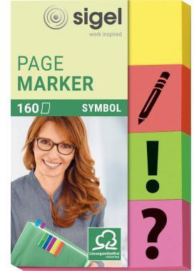 [9199150045] SIGEL Haftmarker SIGEL Symbol 50 x 20 mm (B x H) gelb