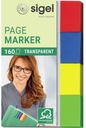 SIGEL Haftmarker SIGEL Transparent 50 x 20 mm (B x H) rot