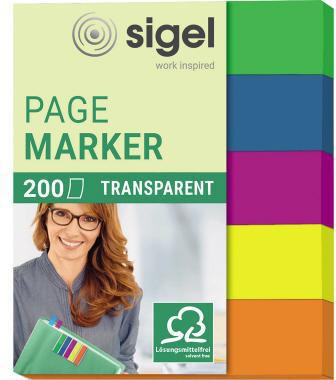 SIGEL Haftstreifen SIGEL Folie 50 x 12 mm (B x H) grün blau