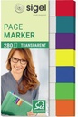 SIGEL Haftmarker SIGEL Transparent 50 x 12 mm (B x H) rot