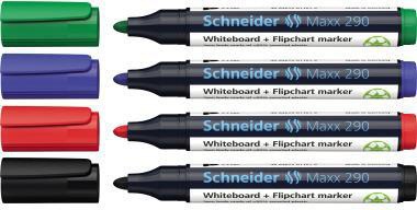 [9199150067] SCHNEIDER Whiteboard-/Flipchartmarker Schneider Maxx 290 2-3mm farbig sortiert