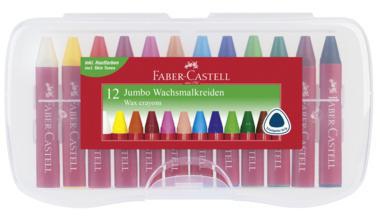 [9199150289] FABER-CASTELL Wachsmalstift Faber-Castell Jumbo 2 x 12 cm (D. x L)