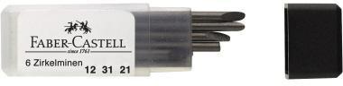 [9199150297] FABER-CASTELL Zirkelmine Faber-Castell H 2mm 6 St./Pack.