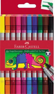[9199150312] FABER-CASTELL Doppelfasermaler Faber-Castell 1 und 3-5mm farbig
