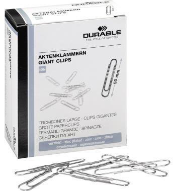 DURABLE Büroklammer DURABLE gewellt runde Form 50mm Metall