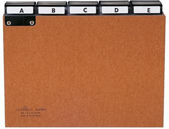 DURABLE Leitkarte DURABLE DIN A5 quer A-Z Pressspan