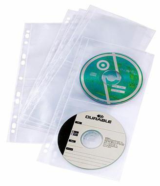 DURABLE CD/DVD Hülle DURABLE COVER LIGHT S 14,4 x 28,5 cm (B