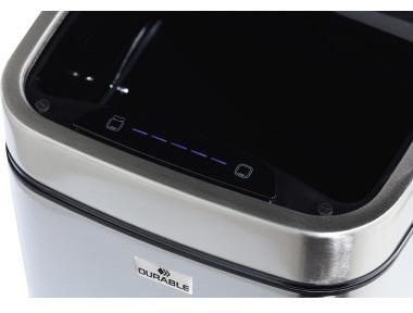 DURABLE Abfalleimer DURABLE Sensor NO TOUCH 6l Edelstahl