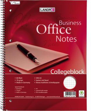 LANDRÉ Collegeblock Landré Business Office Notes DIN A4+