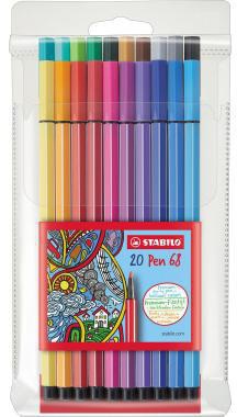 STABILO Fasermaler STABILO® Pen 68 1mm farbig sortiert