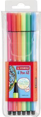 STABILO Fasermaler STABILO® Pen 68 1mm farbig sortiert