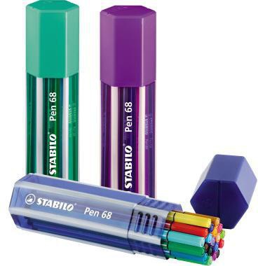 STABILO Fasermaler STABILO® 68 Big Pen Box 1mm farbig