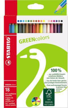 [9199150630] STABILO Farbstift STABILO® GREENcolors farbig sortiert 18