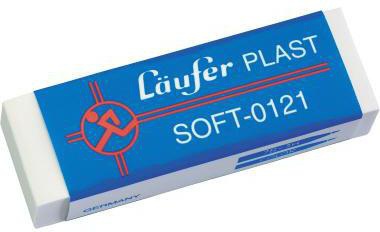 [9199150672] LÄUFER Radierer Läufer Plast Soft Bleistifte (2,1 x 1,2 x 6,5 cm (B x H x L))
