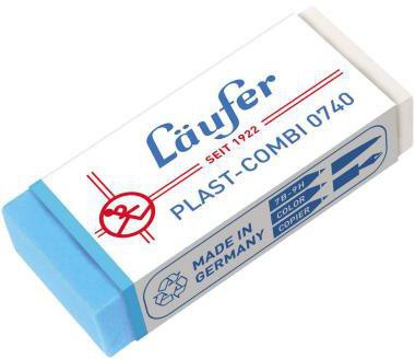 LÄUFER Radierer Läufer Plast-Combi Bleistifte Buntstifte