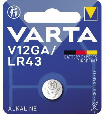 VARTA Knopfzelle Varta Electronics Alkaline V12GA/LR43