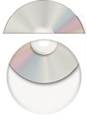 HERMA CD/DVD Hülle HERMA 12,4 x 12,4 cm (B x H) Papier weiß