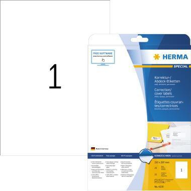 [9199151100] HERMA Universaletikett HERMA SPECIAL 210 x 297 mm (B x H) nicht