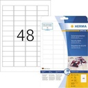 HERMA Sicherheitsetikett HERMA 45,7 x 21,2 mm (B x H) weiß 1.200