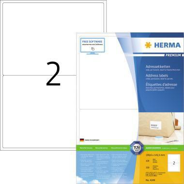 HERMA Adressetikett HERMA PREMIUM 199,6 x 143,5 mm (B x H)