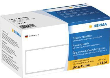 [9199151115] HERMA Frankieretikett HERMA 165 x 41 mm (B x H) weiß 1.000