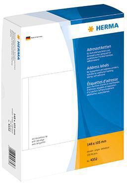 [9199151117] HERMA Adressetikett HERMA 148 x 105 mm (B x H) Papier weiß
