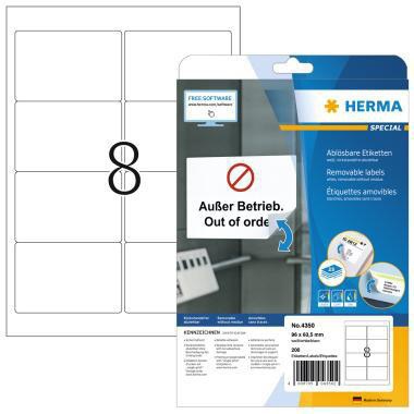HERMA Universaletikett HERMA 96 x 63,5 mm (B x H) wieder