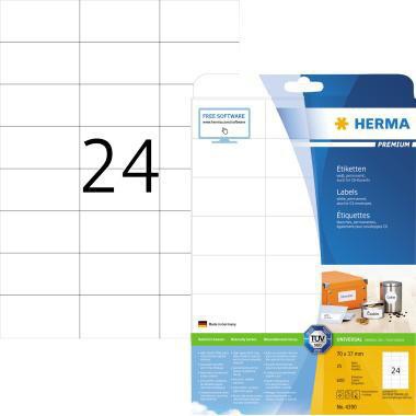 HERMA Universaletikett HERMA PREMIUM 70 x 37 mm (B x H) nicht