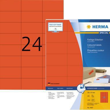 HERMA Universaletikett HERMA farbig 70 x 37 mm (B x H) nicht