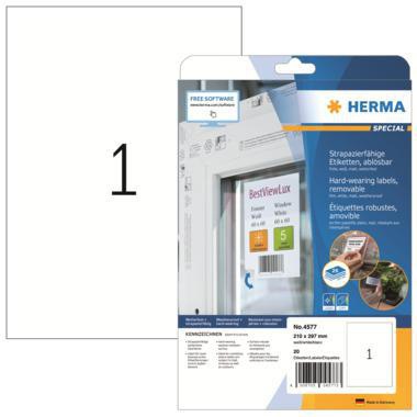 [9199151161] HERMA Folienetikett HERMA SPECIAL 210 x 297 mm (B x H) weiß