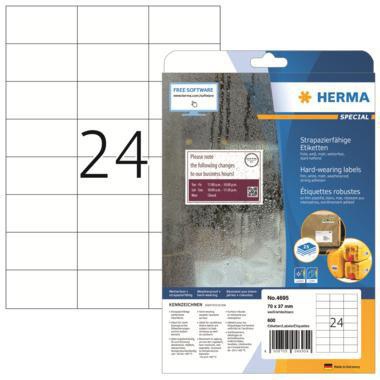 [9199151190] HERMA Folienetikett HERMA SPECIAL 70 x 37 mm (B x H) weiß