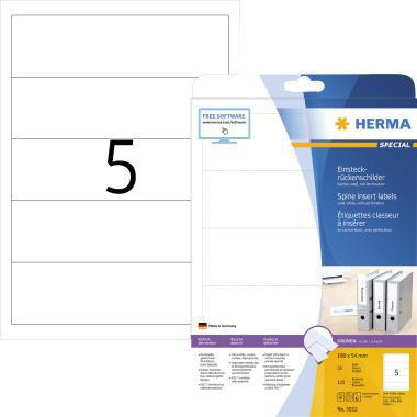 HERMA Rückenschild HERMA breit/kurz 54 x 190 mm (B x H)
