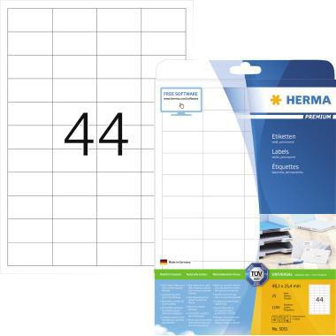 [9199151207] HERMA Universaletikett HERMA PREMIUM 48,3 x 25,4 mm (B x H)