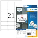 HERMA Adressetikett HERMA 63,5 x 38,1 mm (B x H) Papier weiß