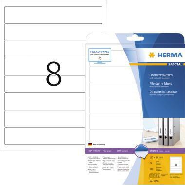 HERMA Ordnerrückenetikett HERMA schmal/kurz 34 x 192 mm (B x H)