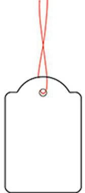 [9199151236] HERMA Hängeetikett HERMA 32 x 50 mm (B x H) Karton weiß (rot)