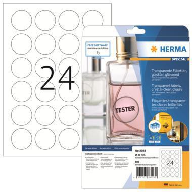 [9199151245] HERMA Folienetikett HERMA SPECIAL 40mm transparent 600