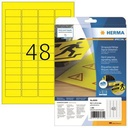 HERMA Folienetikett HERMA 45,7 x 21,2 mm (B x H) gelb 1.200