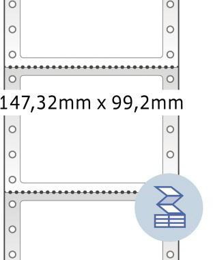 HERMA Endlosetikett HERMA 147,3 x 99,2 mm (B x H) nicht