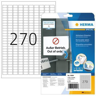 HERMA Haftetikett HERMA 17,8 x 10 mm (B x H) wieder