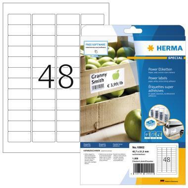 [9199151314] HERMA Universaletikett HERMA Power 45,7 x 21,2 mm (B x H) nicht