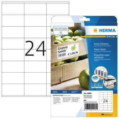 [9199151315] HERMA Universaletikett HERMA Power 70 x 36 mm (B x H) nicht