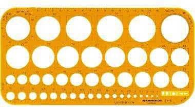 [9199151592] RUMOLD Zeichenschablone RUMOLD 26 x 13 cm (B x H) Kunststoff