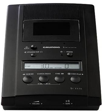 GRUNDIG Analoges Diktier- und Wiedergabegerät Grundig Stenorette St 3220 12 x 5,4 x 21