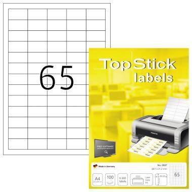 WITHOUT BRAND Universaletikett TopStick 38 x 21,2 mm (B x H) nicht