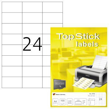 [9199152200] WITHOUT BRAND Universaletikett TopStick 70 x 37 mm (B x H) nicht wieder