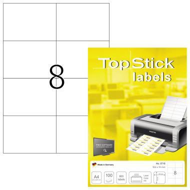 WITHOUT BRAND Universaletikett TopStick 105 x 74 mm (B x H) nicht