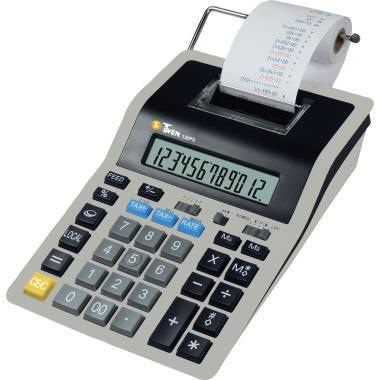 [9199152264] TWEN Tischrechner TWEN 120 PD blau/rot 154 x 58 x 219 mm